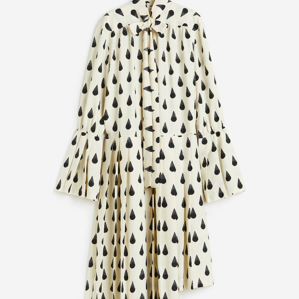 STUDIO AW 2023 Graphic-print pleated dress
